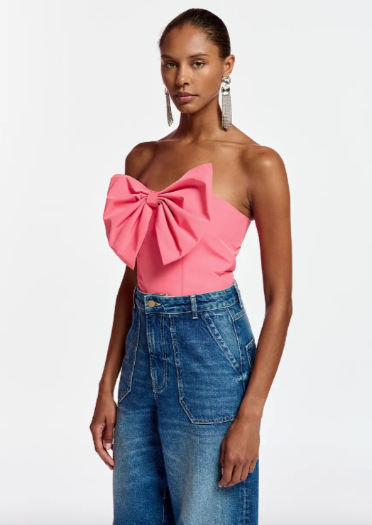 PINK BOW TOP