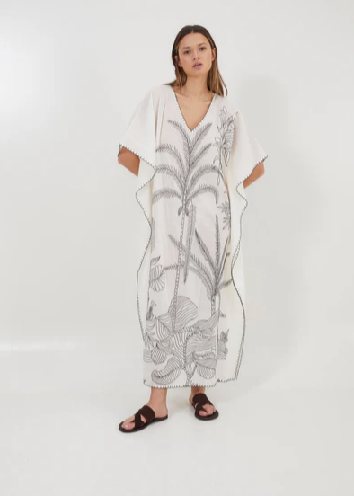 MAFALDA CAFTAN BLANCO