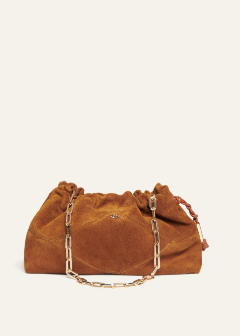 SUEDE JUNE BAG COGNAC
