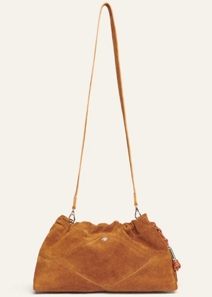 SUEDE JUNE BAG COGNAC