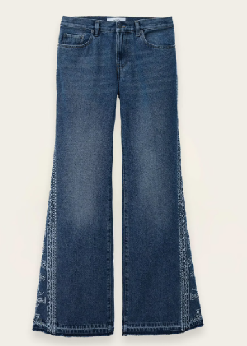 Vaqueros Vivy Acampanados Bordados