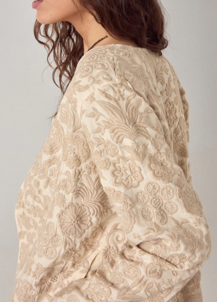 Chaqueta Akash Bordada Marfil