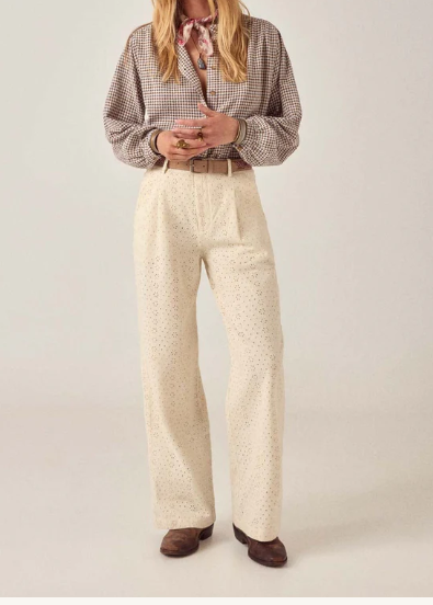 Pantalón Theodore de Sarga Bordada