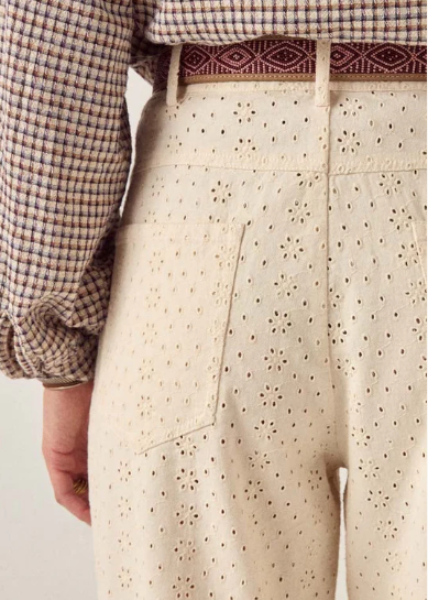 Pantalón Theodore de Sarga Bordada