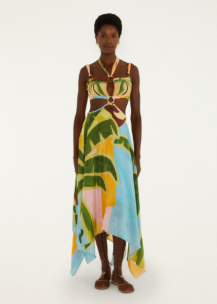 Vestido Maxi Tropical Multicolor