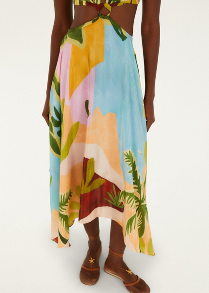 Vestido Maxi Tropical Multicolor