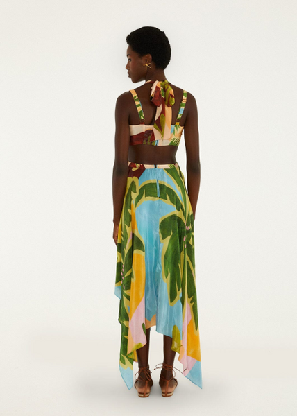 Vestido Maxi Tropical Multicolor