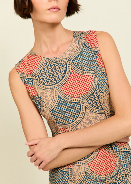Vestido Cova Estampado Geométrico