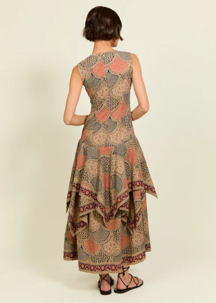 Vestido Cova Estampado Geométrico